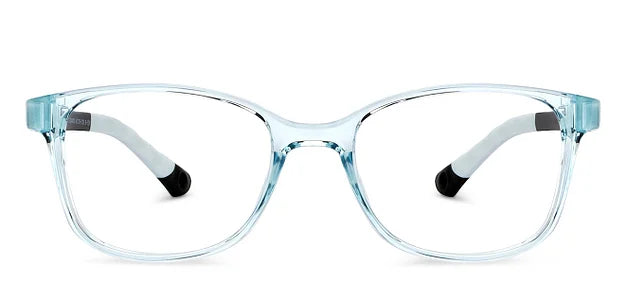 Blue Transparent Full Rim Rectangle