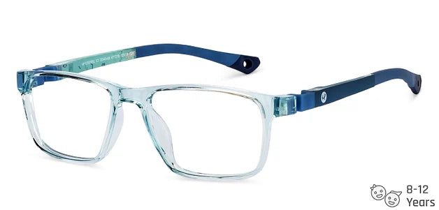 Hooper Sky Blue Full Rim Rectangle