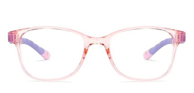 Hooper Pink Transparent Full Rim Rectangle