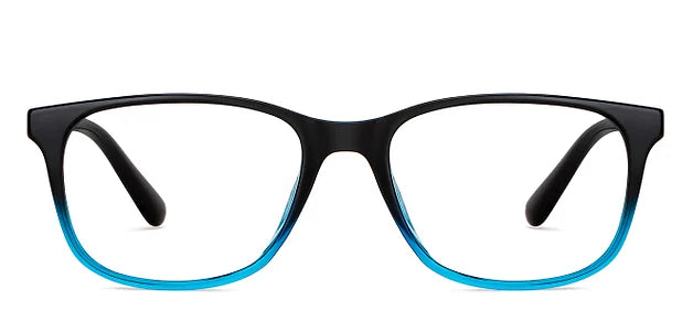 Hooper Blue Transparent Full Rim Rectangle
