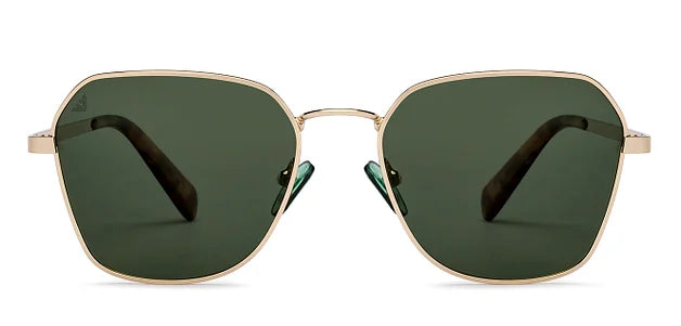 Gold Full Rim Geometric